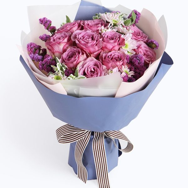 2020 Valentine's Day Bouquet Series ~ 11 Purple Roses