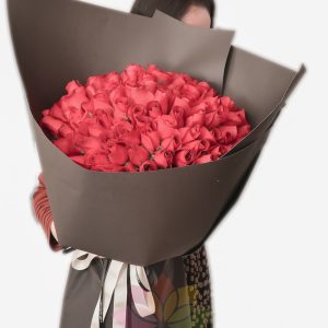 Korean Giant 99 Red Rose Bouquet