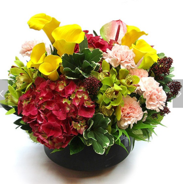 Exquisite table flowerpot flowers [opening housewarming reception, promotion and appointment, wedding anniversary, exhibition venue]