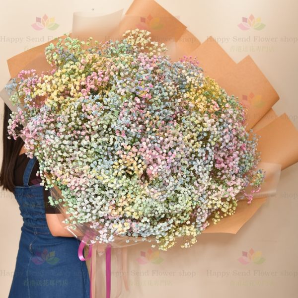 Super dreamy rainbow gypsophila