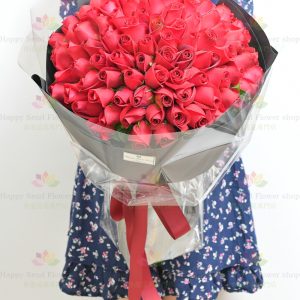 99 ROSE（香港の花屋保証付き、輸入高品質花材使用）