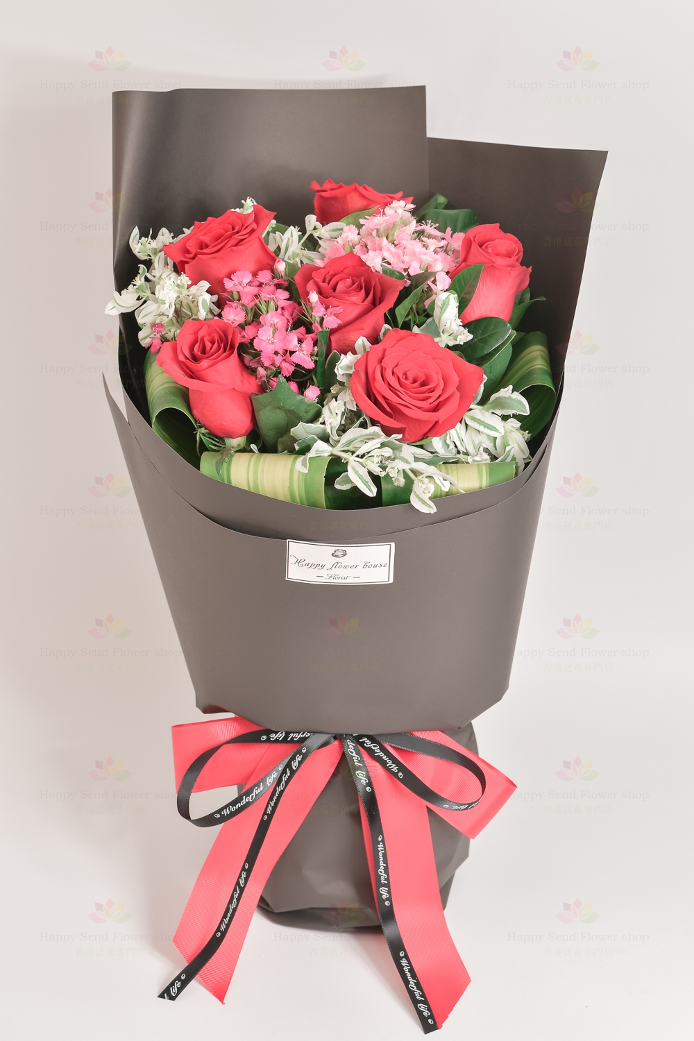 承諾永遠守護 6支玫瑰