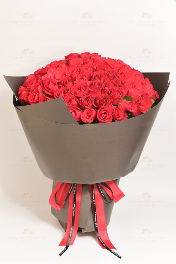 Kenyan Red Rose 99 Stems Bouquet