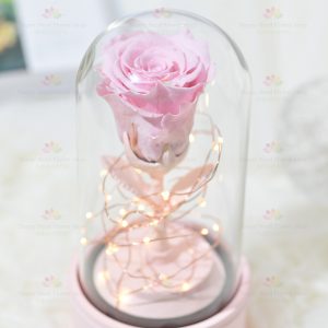 My only one (Pink. True Love) Preserved Flower Bluetooth Speaker (Pink) (Random base color delivery: pink, white, black) (Must be purchased together with a bouquet of flowers to enjoy this special offer) • Each person can only exchange one offer.