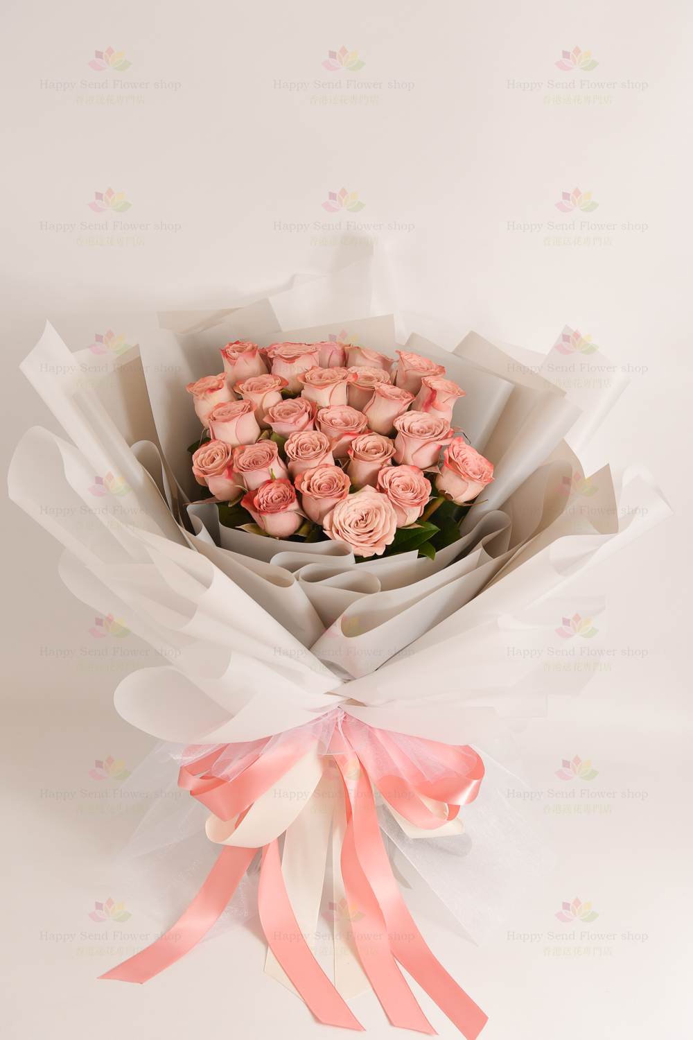 韓系女友之選~氣質復古卡布奇諾玫瑰(25枝咖啡玫瑰)(採用進口玫瑰)