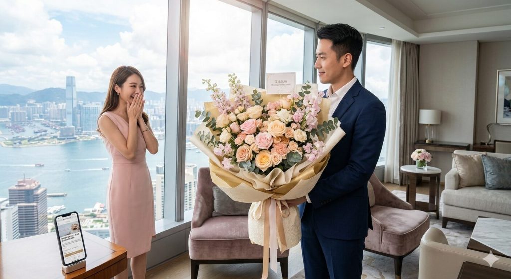 🌹訂花【採用優質厄瓜多爾玫瑰】│約會之選│🚀全球最高酒店|☁️雲端海景|💥震撼視野|🌆香港麗思卡爾頓🌊 - 九龍送花推介